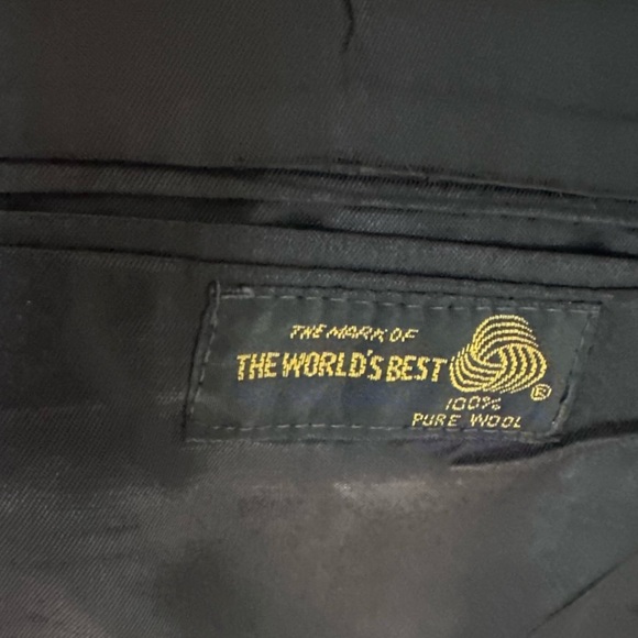 Stafford Mens Vintage Harris Tweed Two Button Sport Coat Blazer Herringbone 41R - Picture 10 of 16